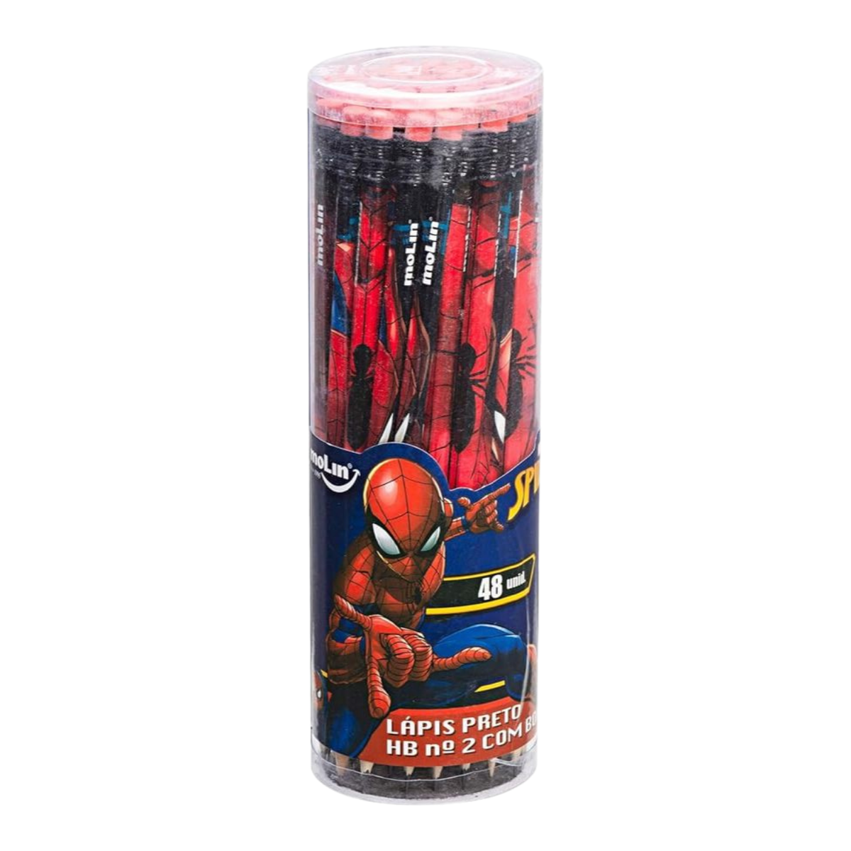 Lápis de Escrever Spider-Man Molin com Borracha