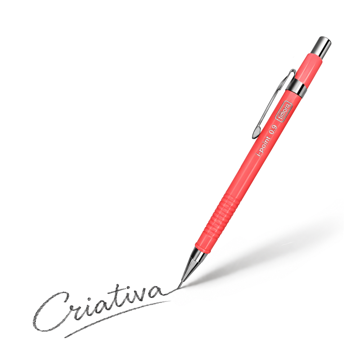 Lapiseira 0.9mm I-Point Neon Salmão Tilibra