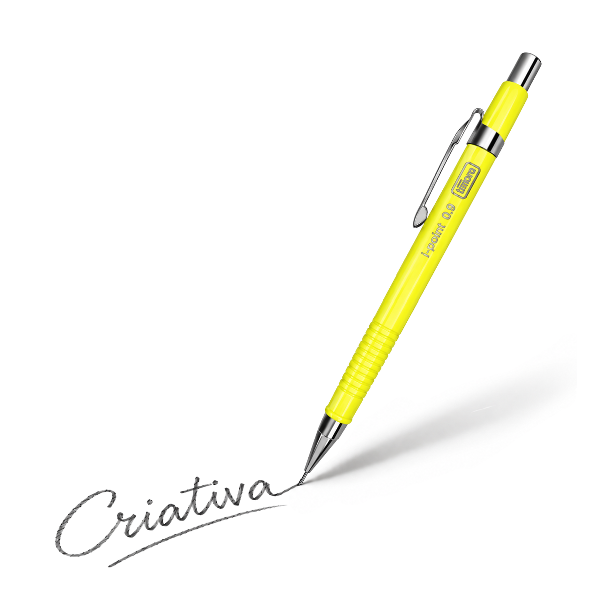 Lapiseira 0.9mm I-Point Neon Amarela Tilibra