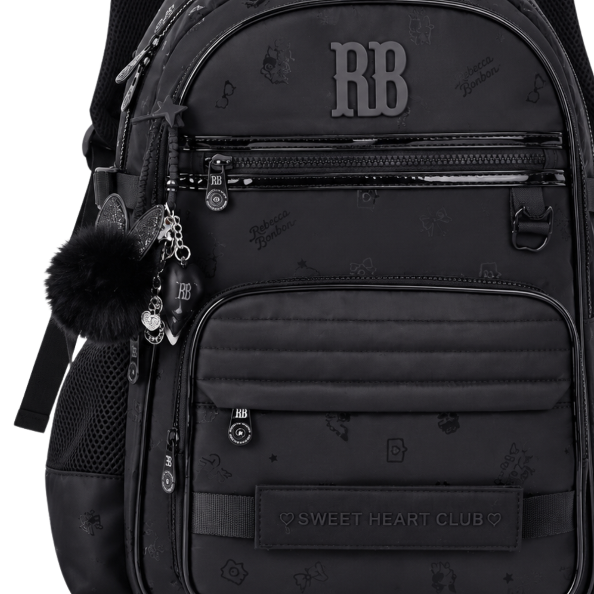 Mochila de Costas Rebecca Bonbon Preta