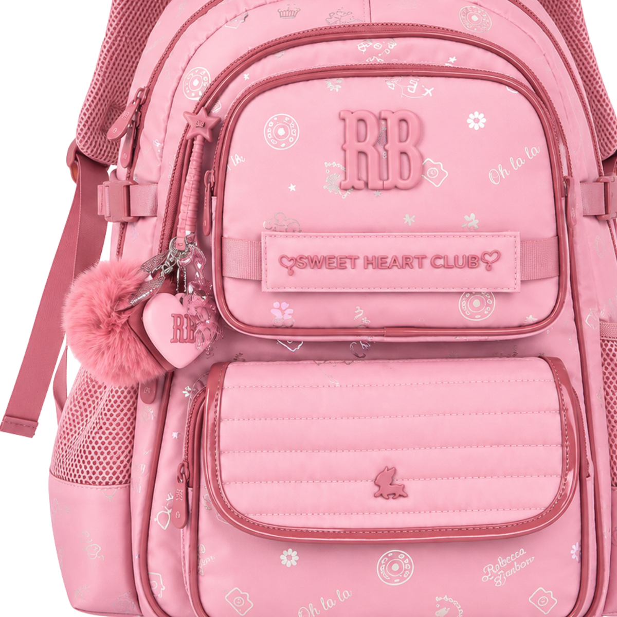 Mochila de Costas Rebecca Bonbon Rosa