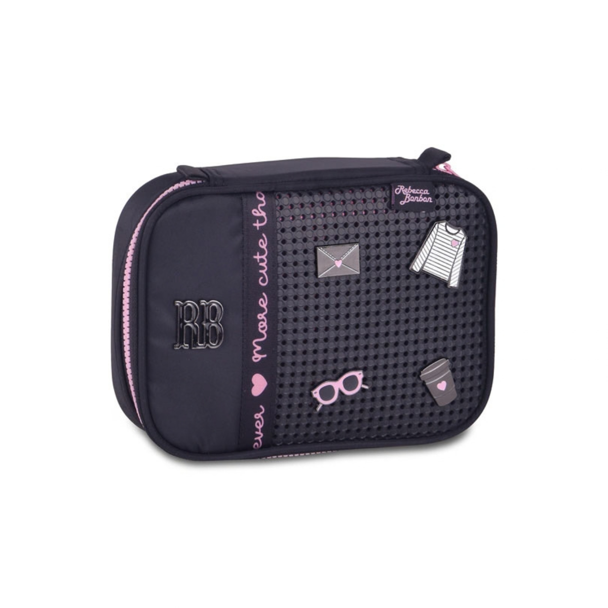 Kit Mochila de Rodas Rebecca Bonbon Lancheira e Estojo Box