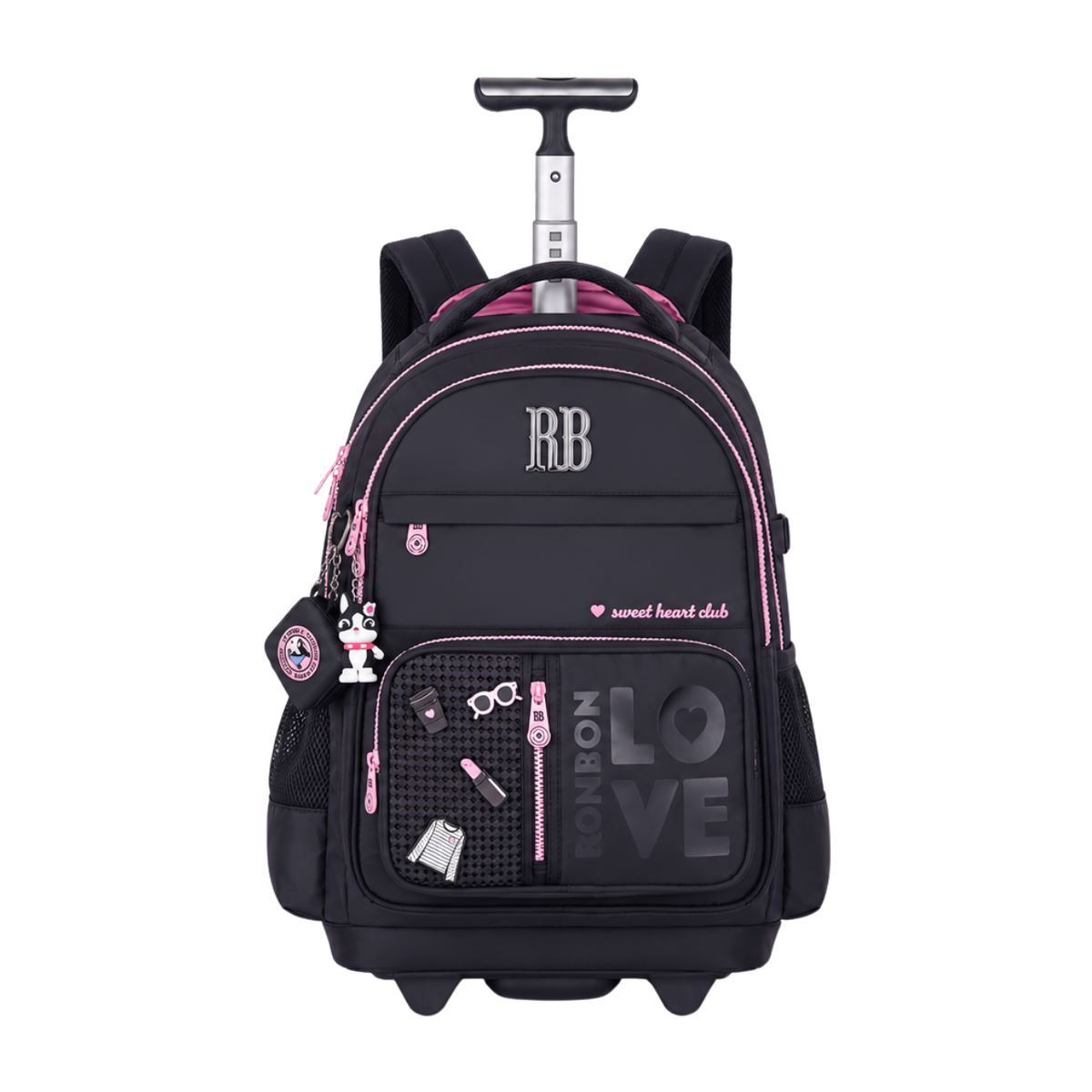 Kit Mochila de Rodas Rebecca Bonbon Lancheira e Estojo Box