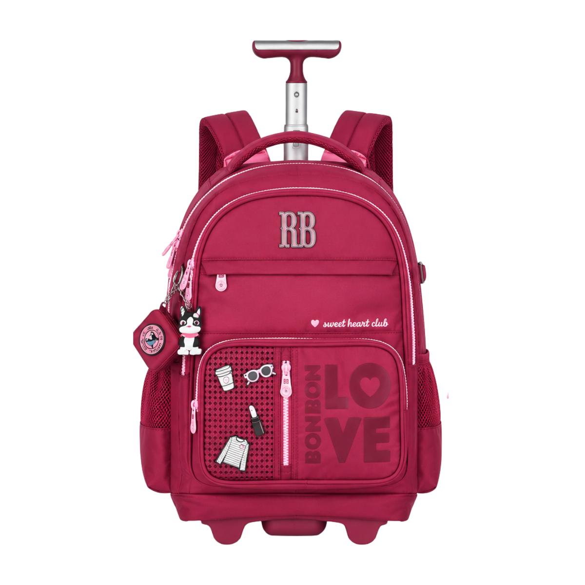 Kit Mochila de Rodas Rebecca Bonbon Lancheira e Estojo Box