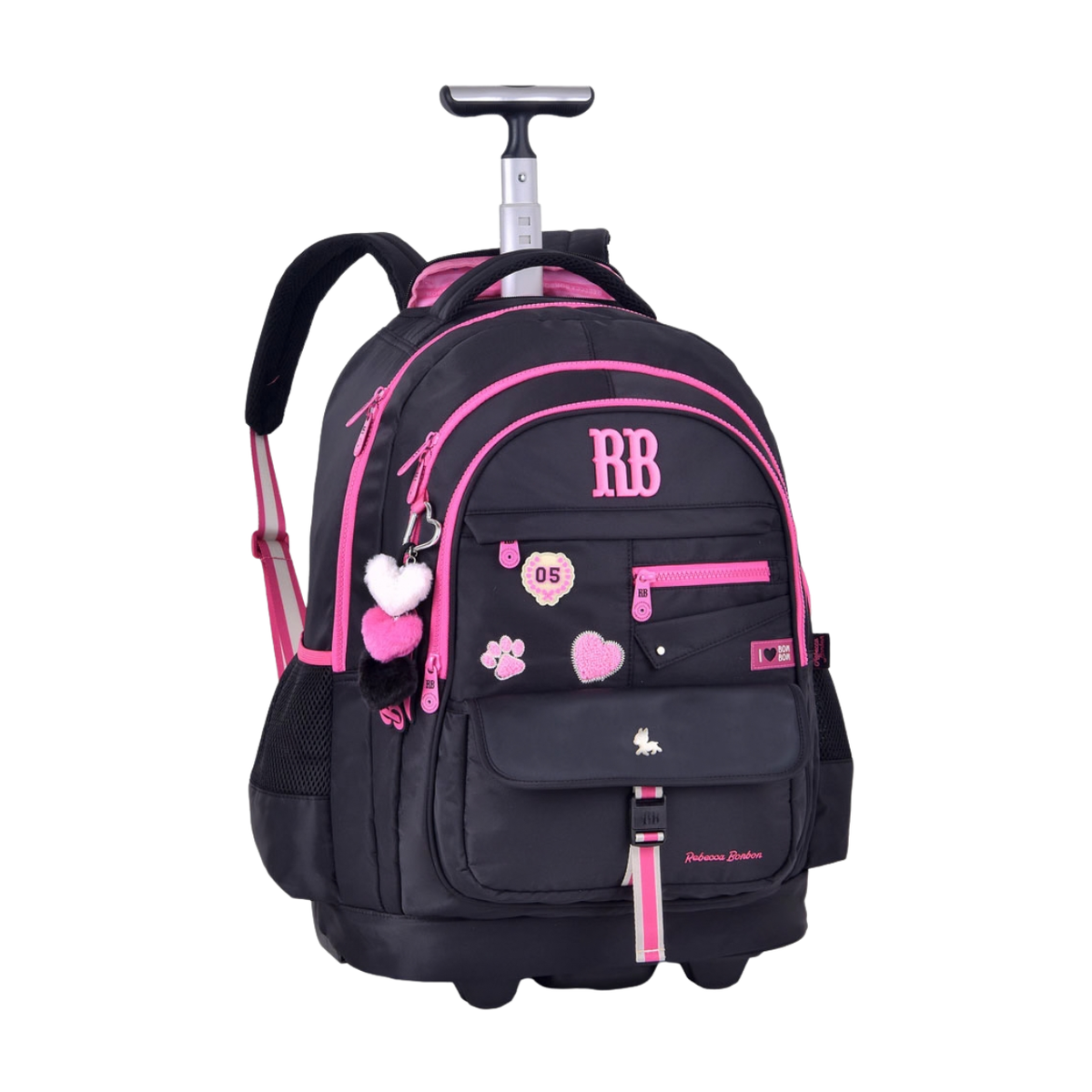 Kit Mochila de Rodas Rebecca Bonbon Lancheira e Estojo Box