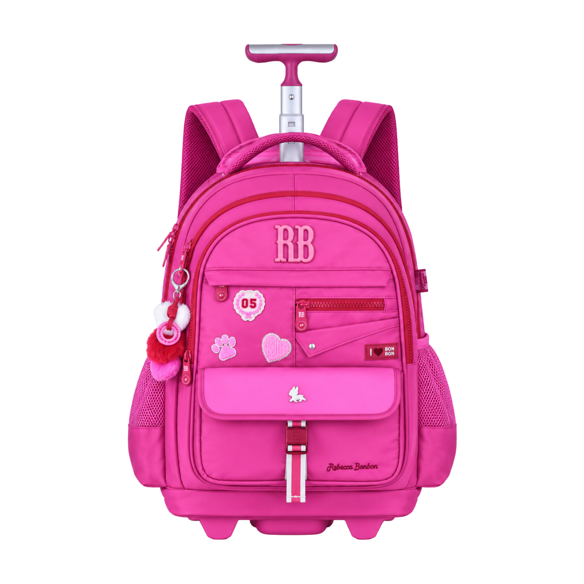 Kit Mochila de Rodas Rebecca Bonbon Lancheira e Estojo Box