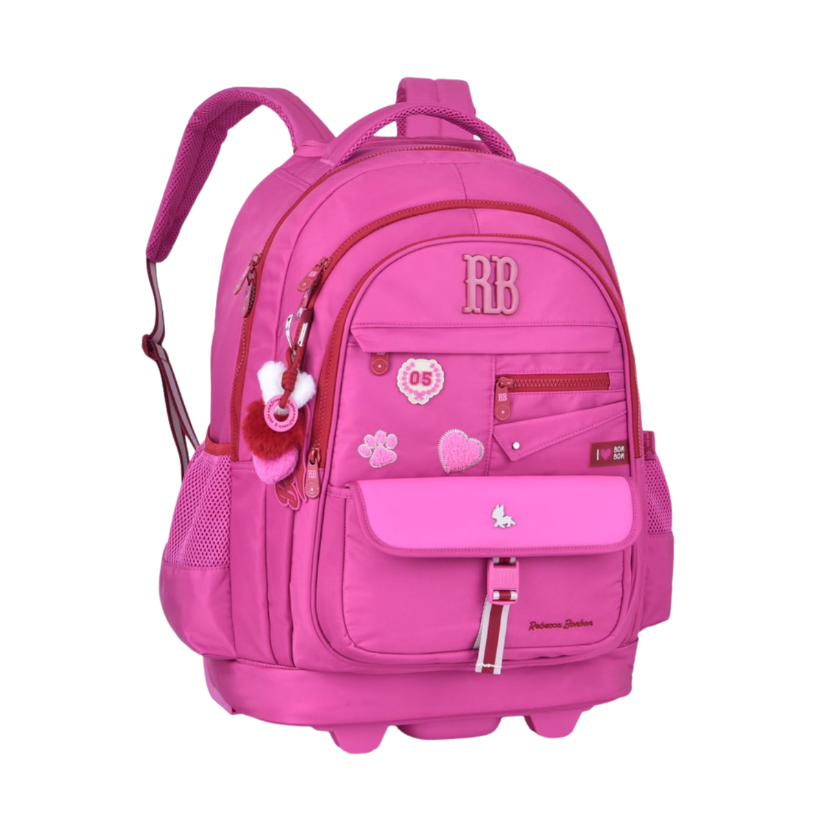 Kit Mochila de Rodas Rebecca Bonbon Lancheira e Estojo Box