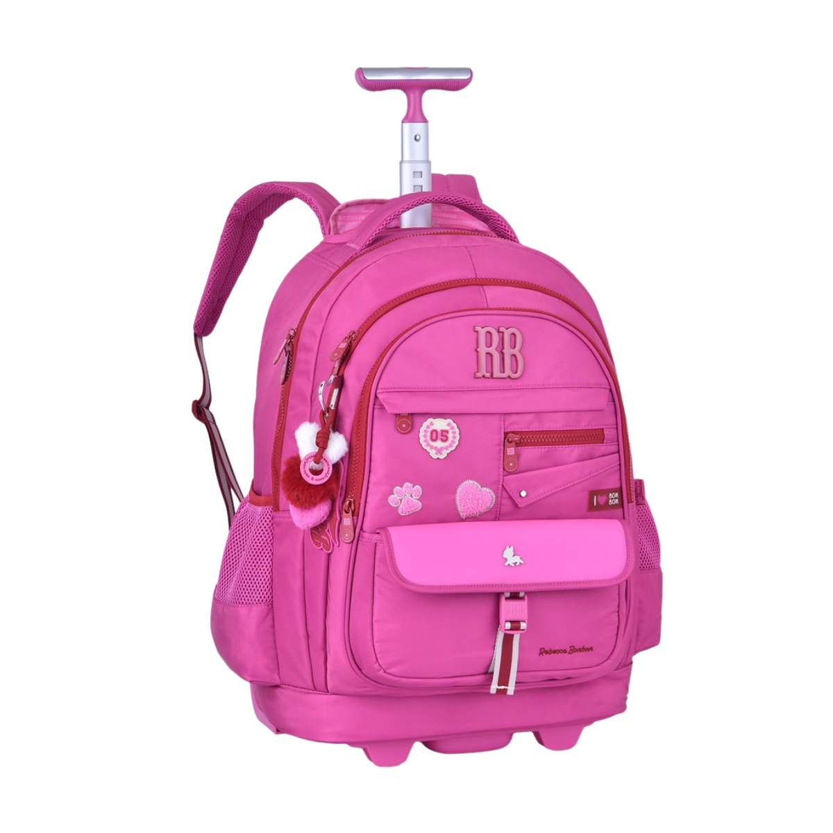 Kit Mochila de Rodas Rebecca Bonbon Lancheira e Estojo Box