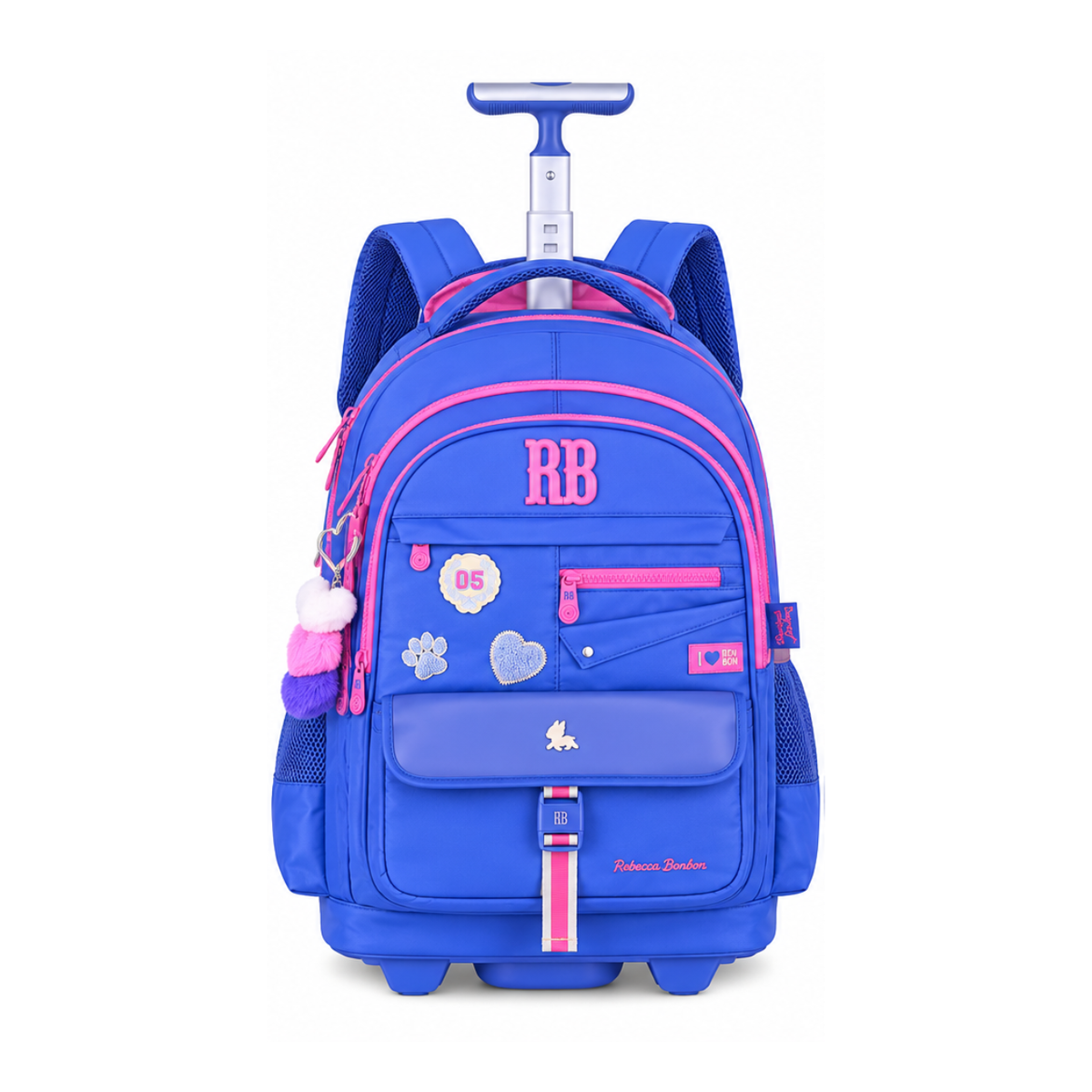 Kit Mochila de Rodas Rebecca Bonbon Lancheira e Estojo Box