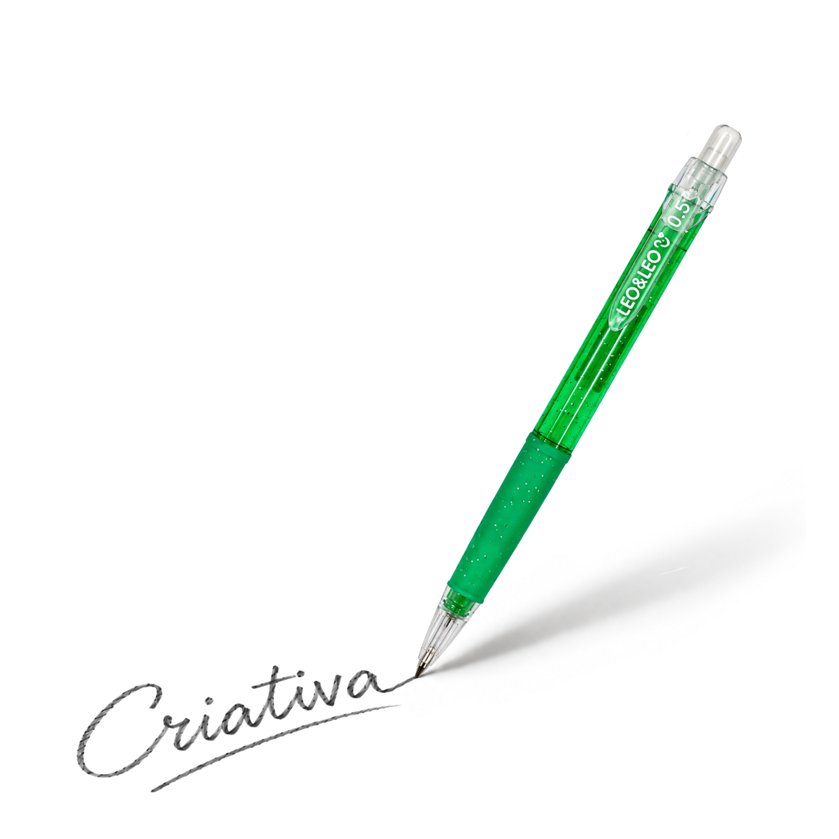 Lapiseira 0.5mm Clear Verde Leo & Leo
