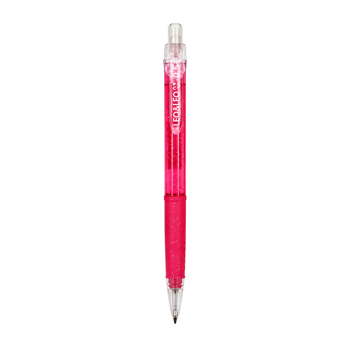 Lapiseira 0.5mm Clear Vermelha Leo & Leo
