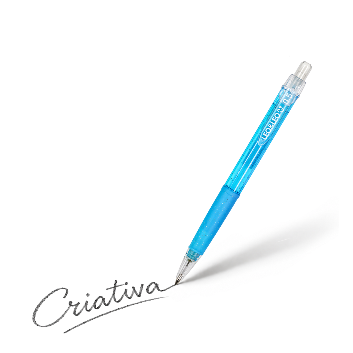 Lapiseira 0.5mm Clear Azul Leo & Leo