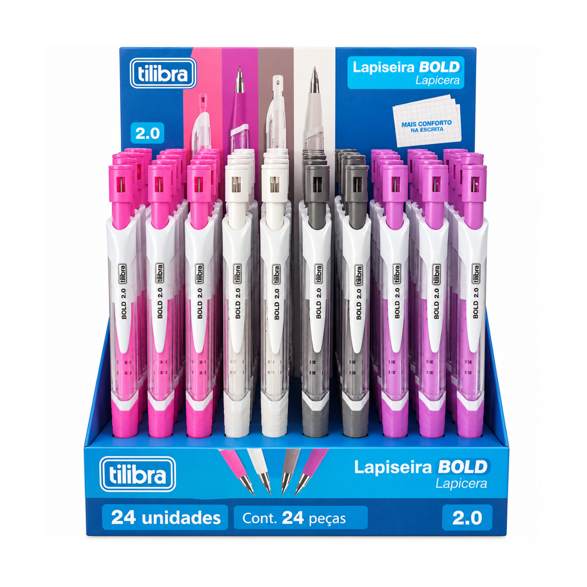 Lapiseira 2.0mm Bold Cinza Tilibra