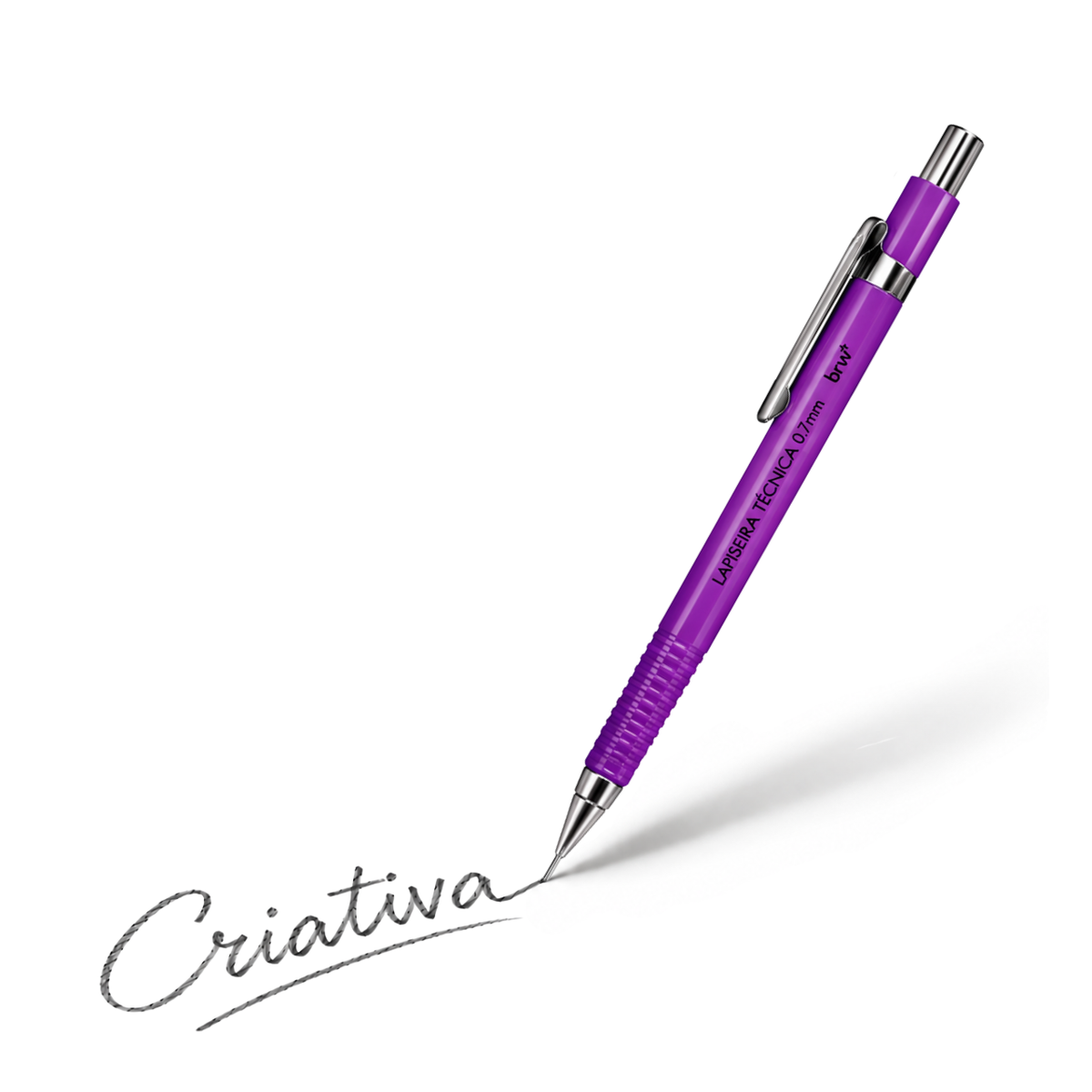 Lapiseira Técnica 0.7mm Roxa Brw
