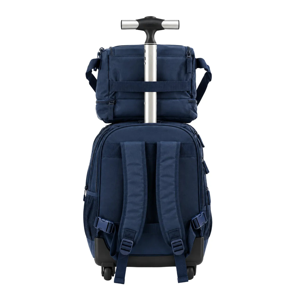 Kit Mochila 4 Rodas Azul Sestini com Lancheira e Estojo
