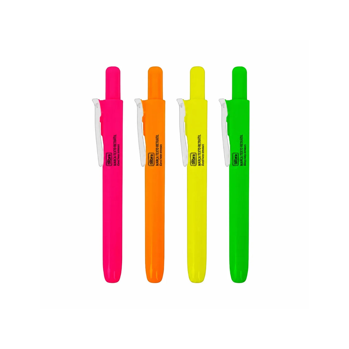 Marca Texto Retrátil Neon Verde Tilibra