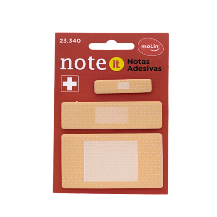 Bloco Notas Adesivas Band 60 Folhas 3 Tamanhos Molin