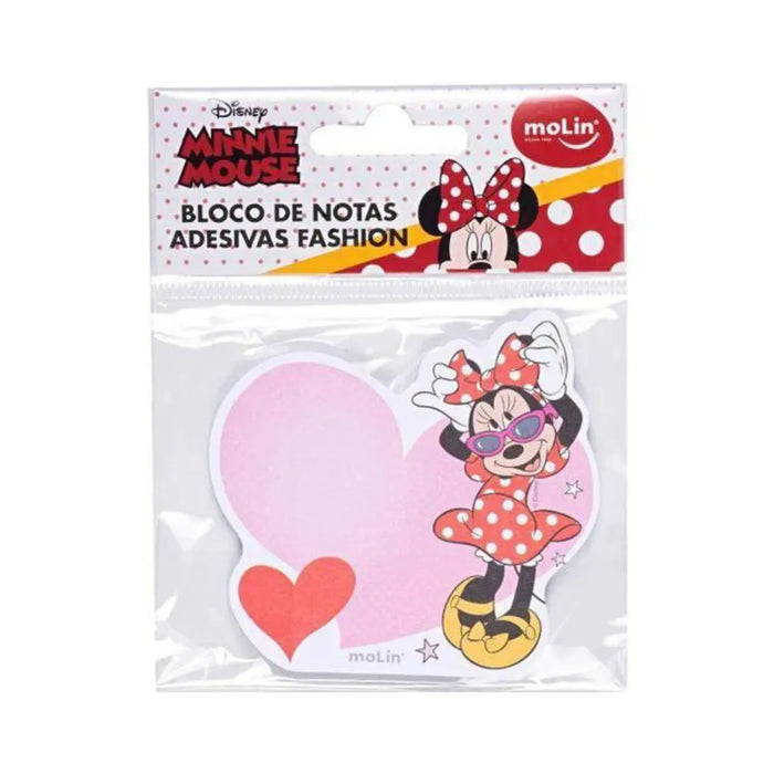 Bloco Notas Adesivas Minnie 8x7,5cm 50 Folhas Molin