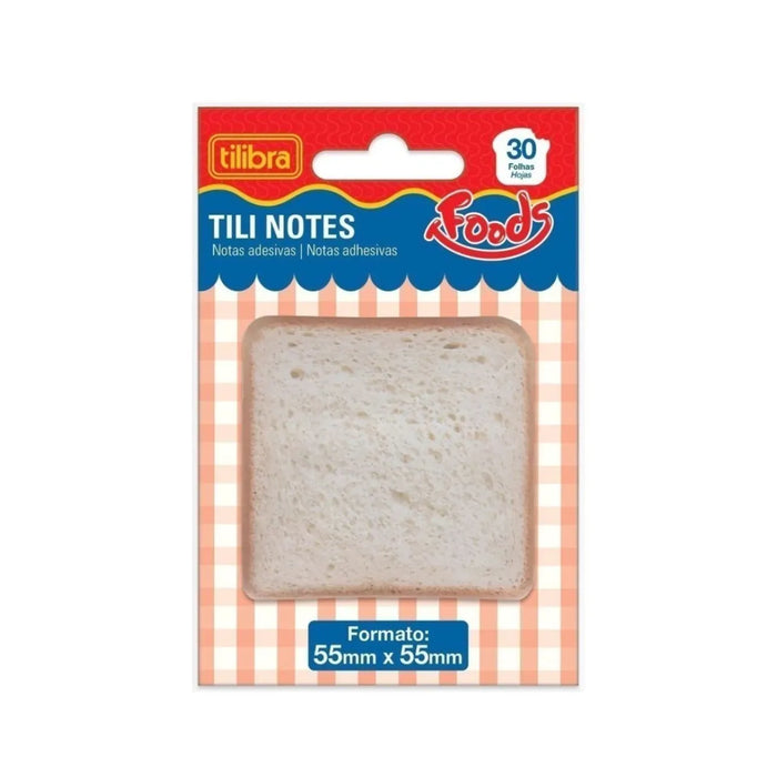 Bloco Notas Adesivas Pão 55x55mm Tilibra