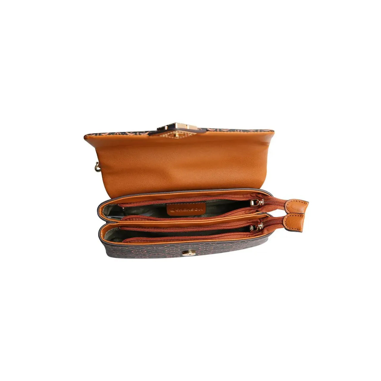 Bolsa Feminina Chenson Café Alça Corrente Estruturada