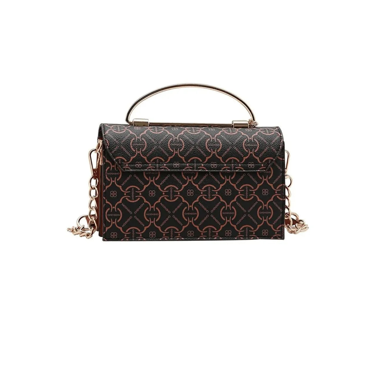 Bolsa Feminina Chenson Café Estruturada Alça Corrente