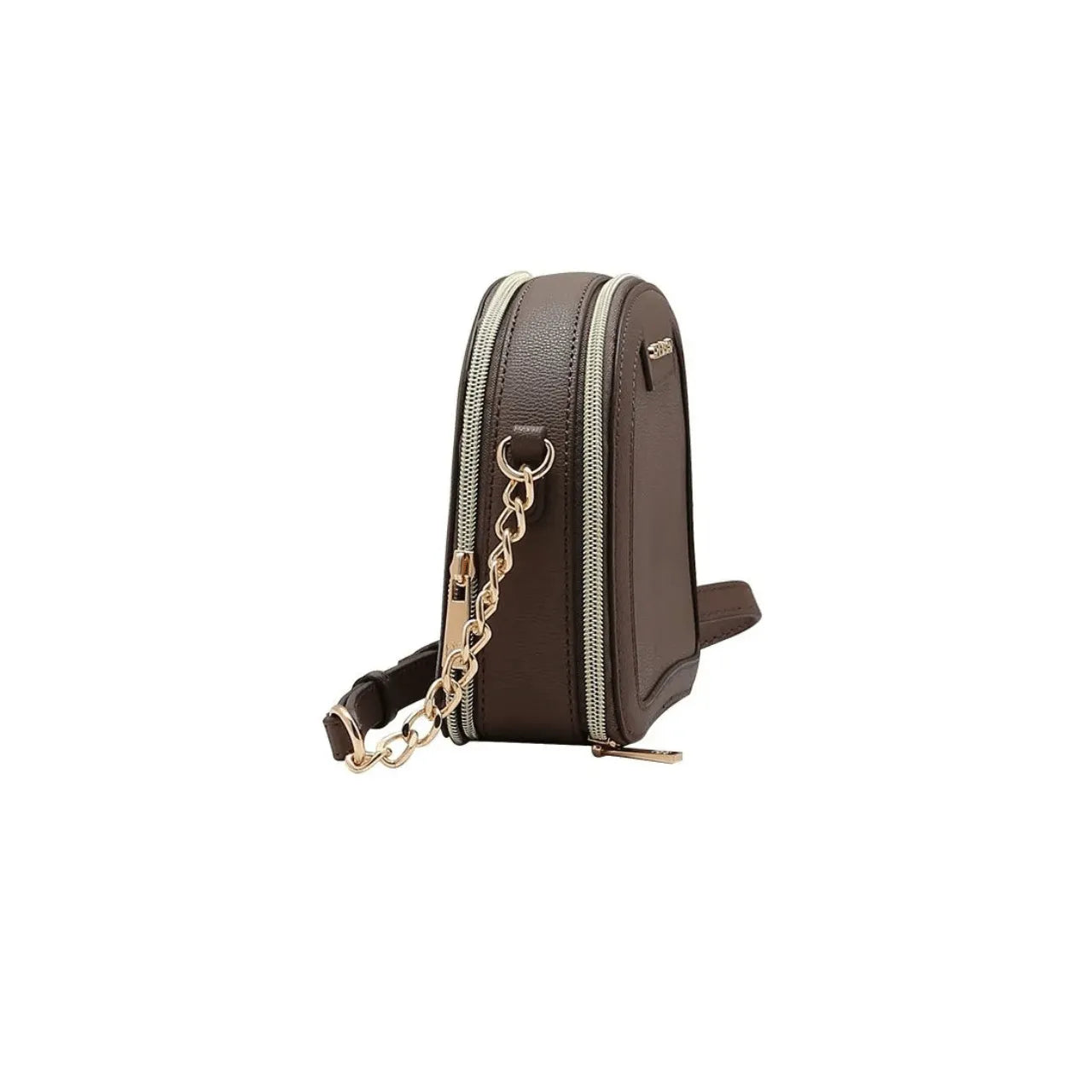 Bolsa Feminina Chenson Marrom Transversal Alça Corrente