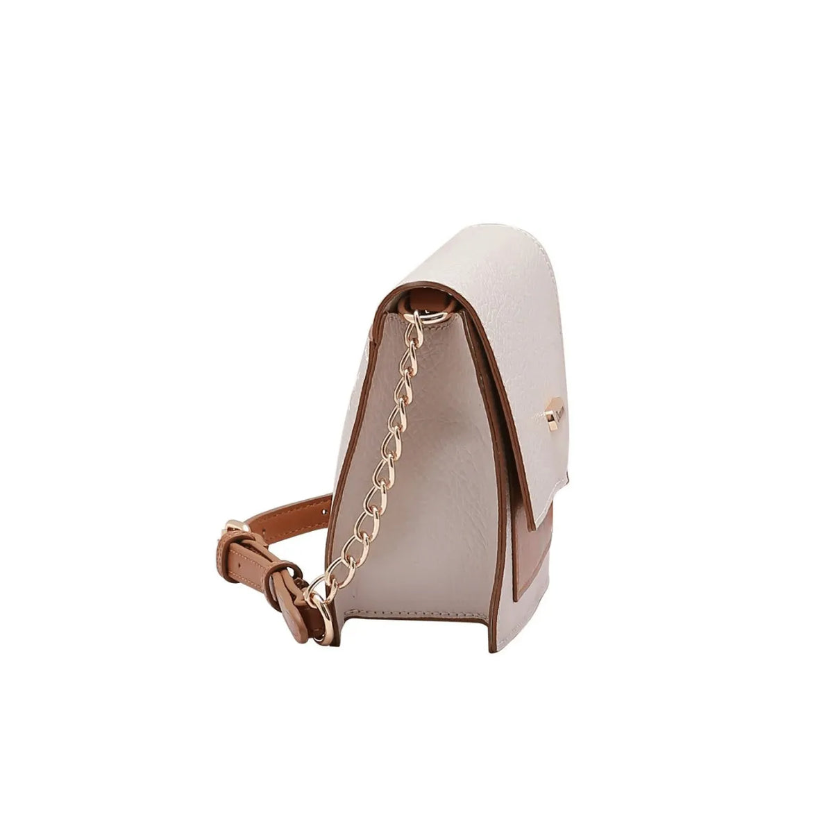 Bolsa Feminina Chenson Nude Tiracolo Alça Corrente