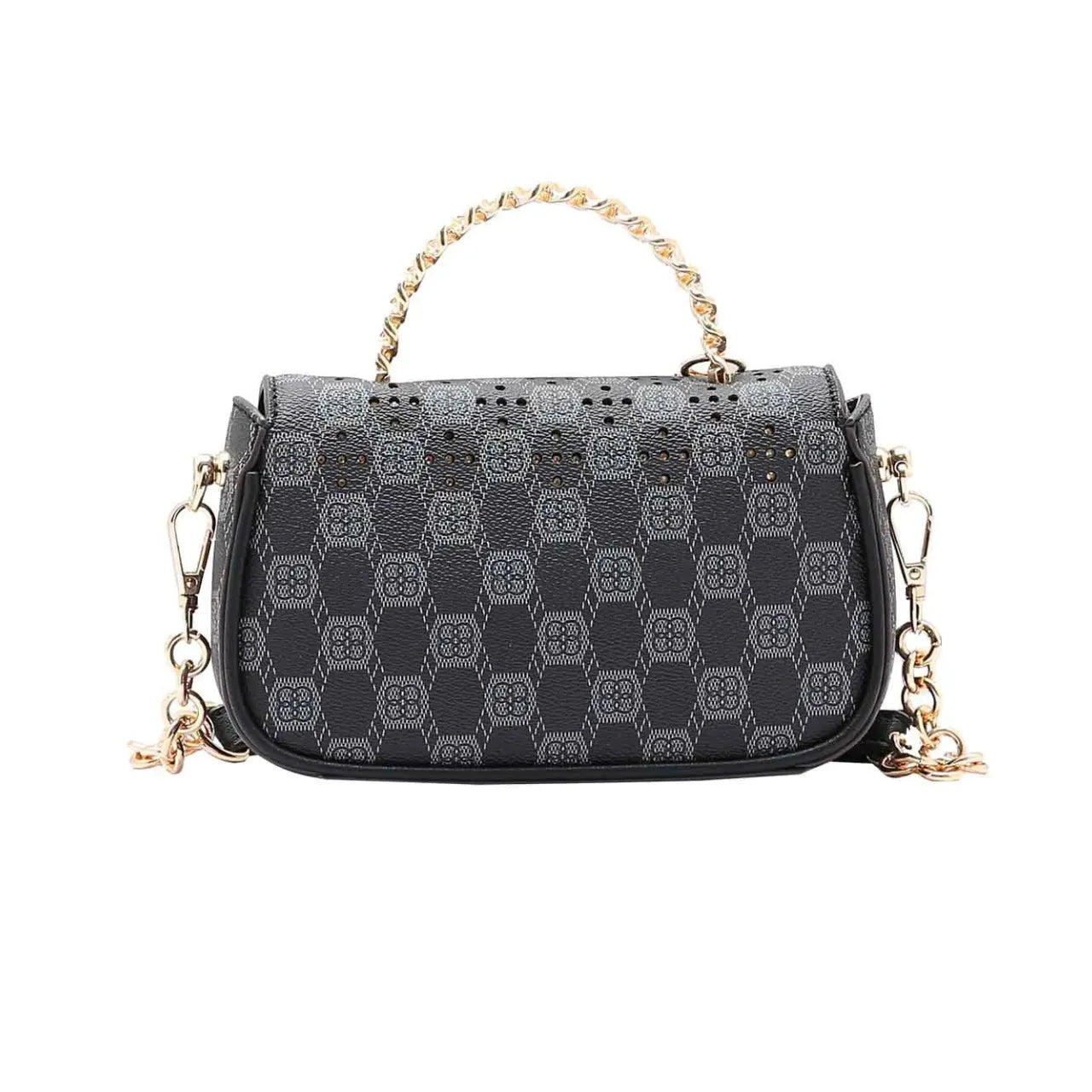 Bolsa Feminina Chenson Preta Alça Corrente Mão