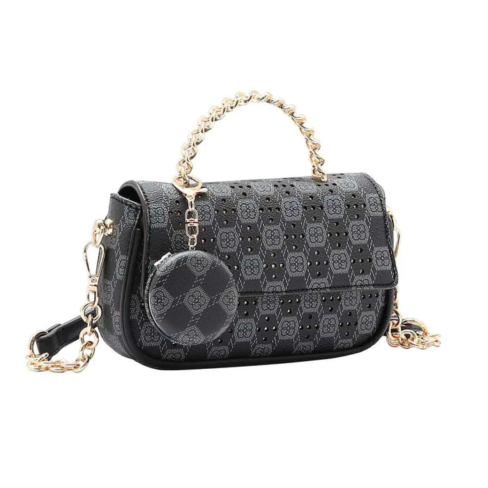 Bolsa Feminina Chenson Preta Alça Corrente Mão