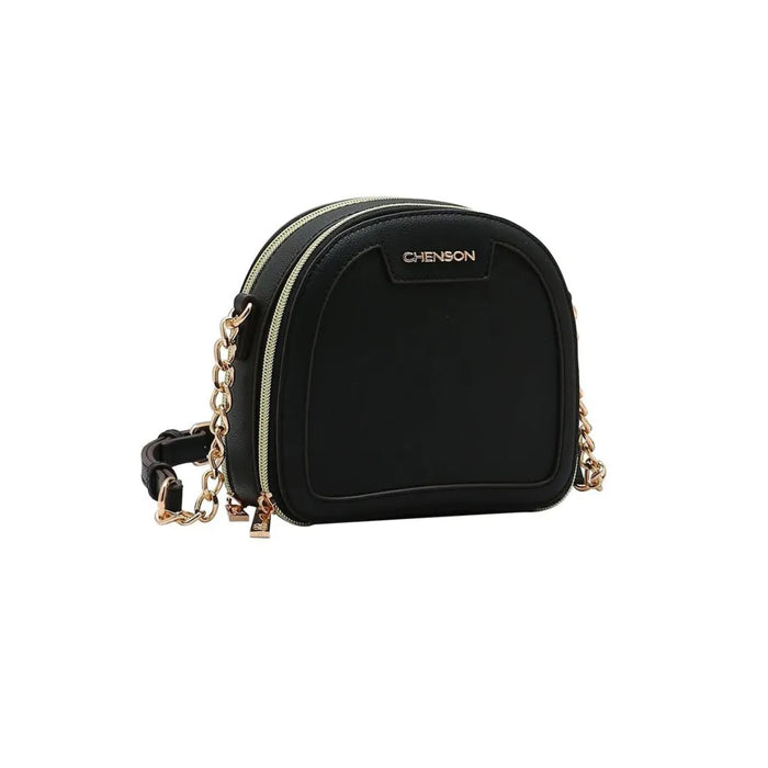 Bolsa Feminina Chenson Preta Transversal Alça Corrente