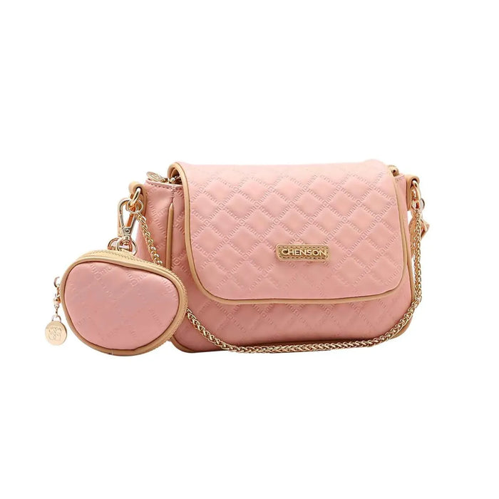 Bolsa Feminina Chenson Rosa Matelassê Ombro