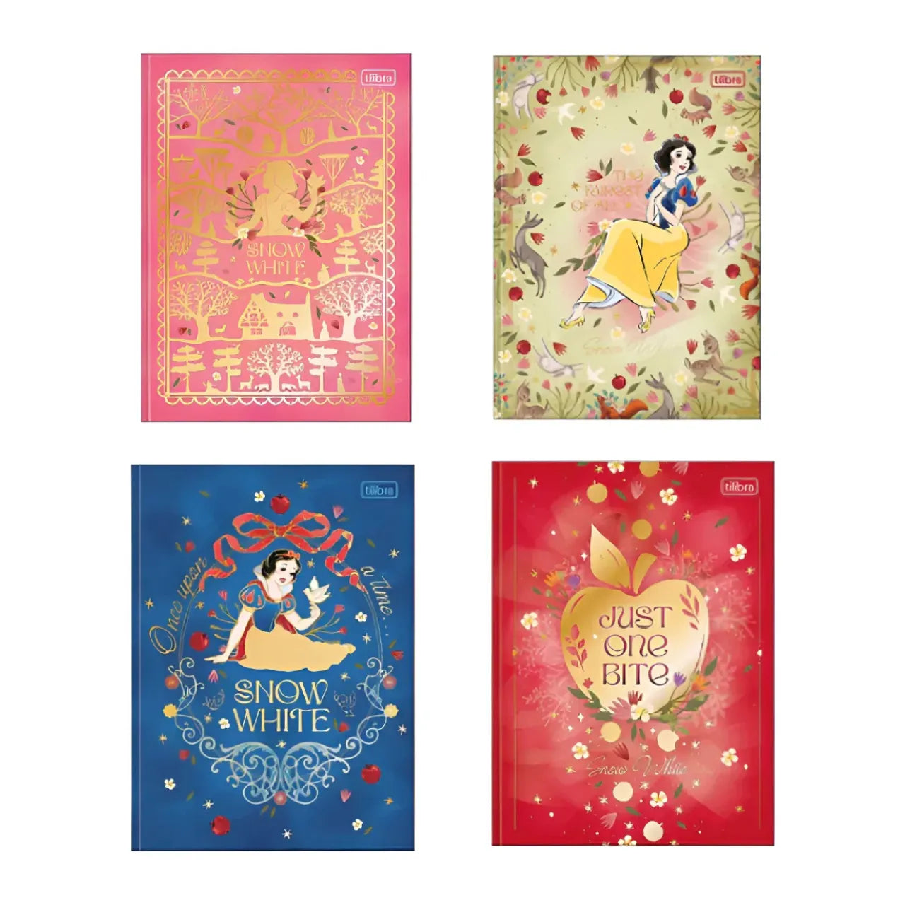 Caderno Colegial Brochura 160 Folhas Tilibra Branca de Neve Azul