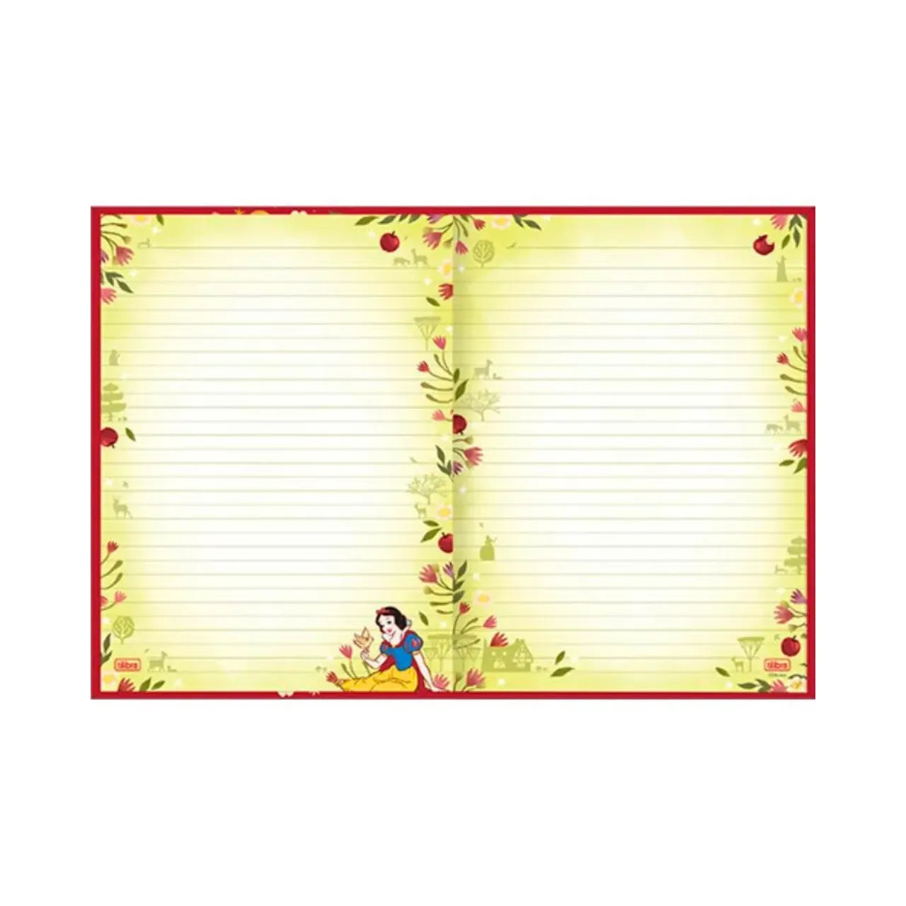 Caderno Colegial Brochura 160 Folhas Tilibra Branca de Neve Verde
