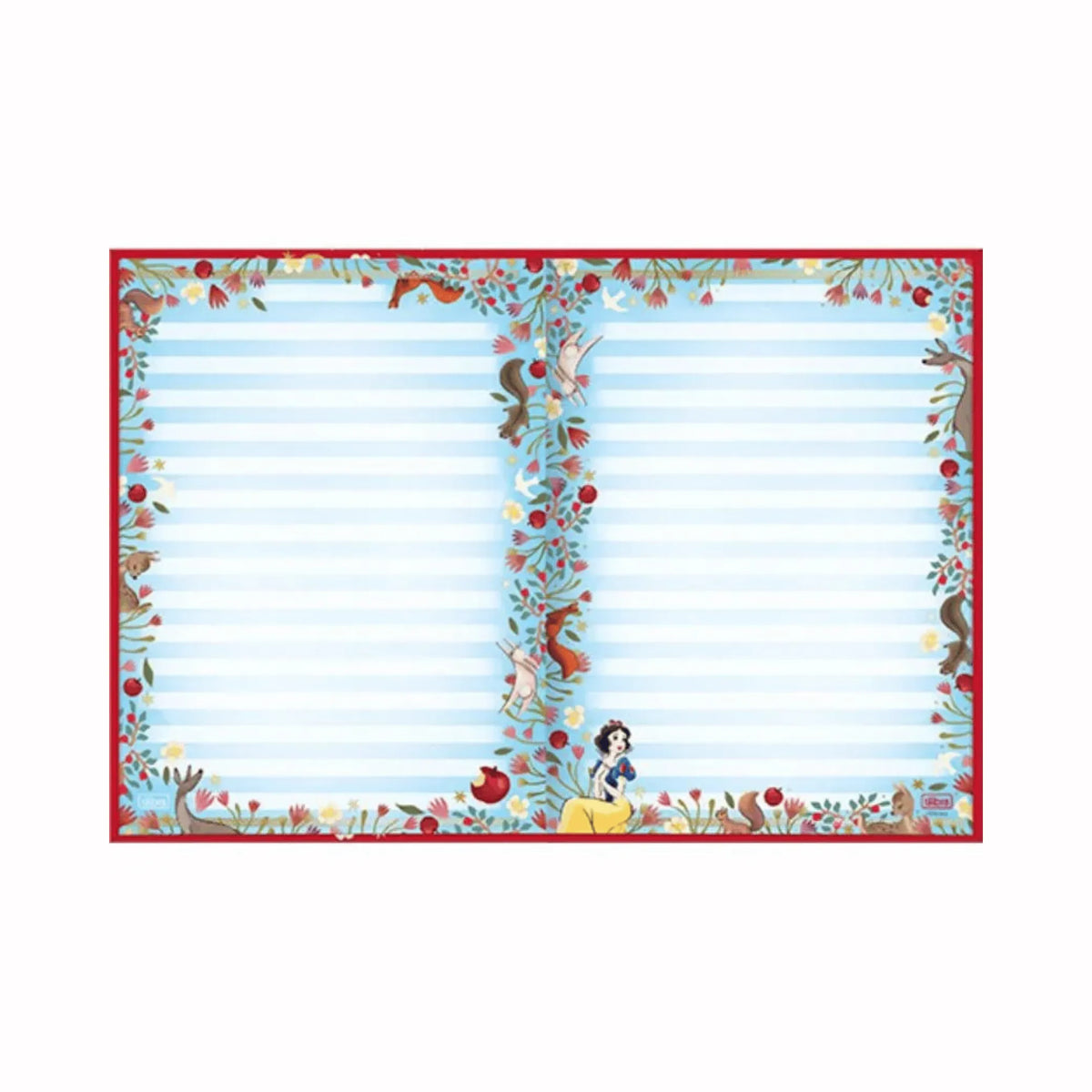 Caderno Colegial Brochura 80 Folhas Tilibra Branca de Neve Vermelho