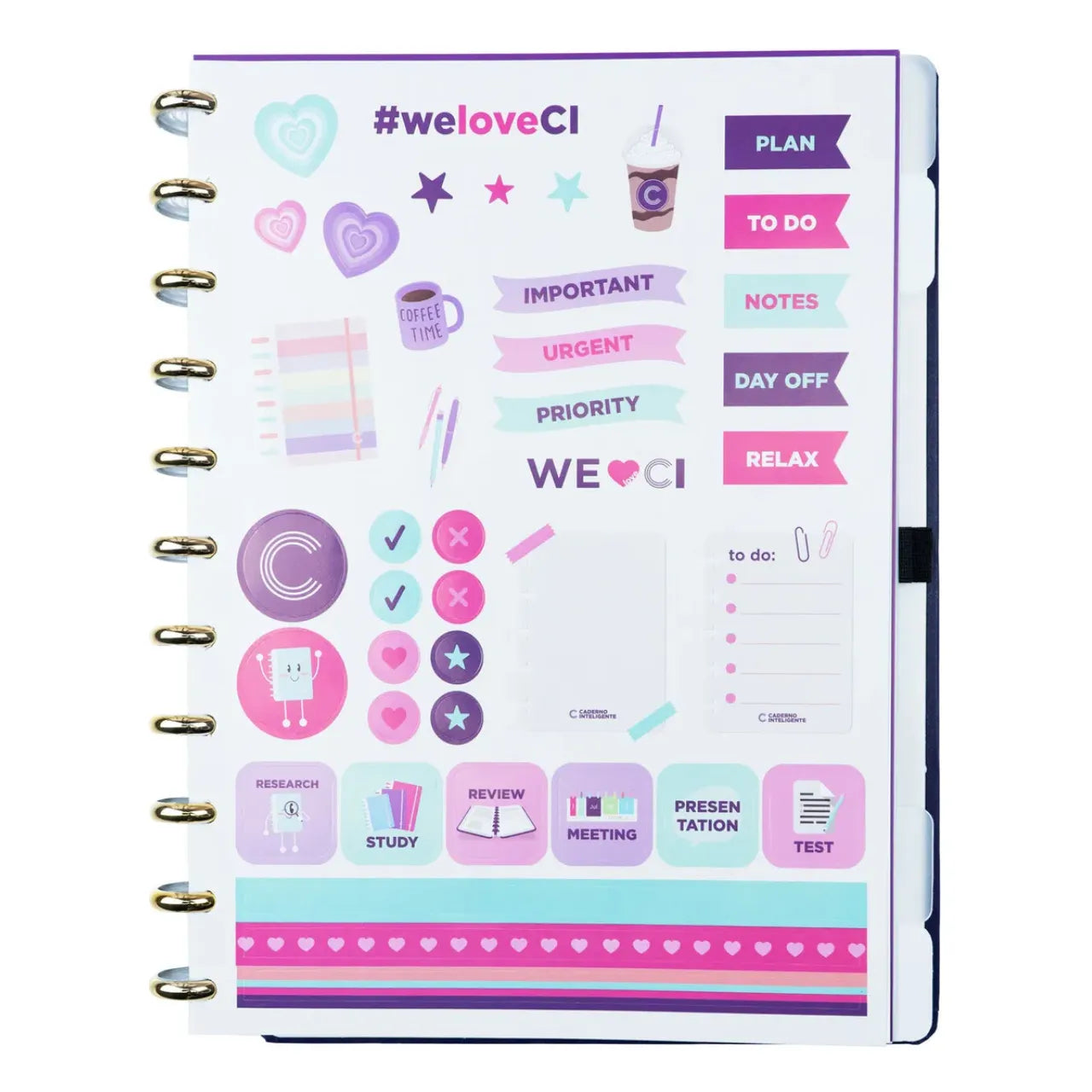 Caderno Inteligente Grande Intense Blue