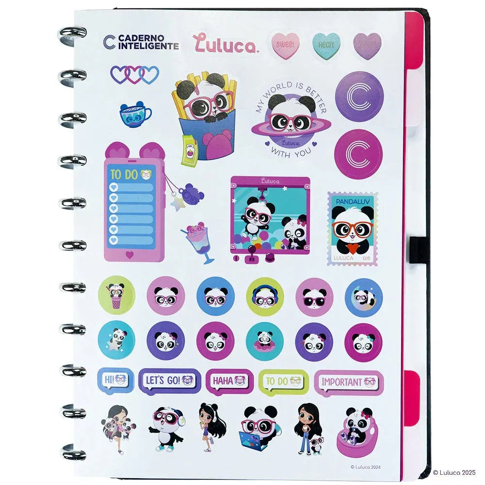 Caderno Inteligente Grande Pandalu Star Luluca CIGD4377
