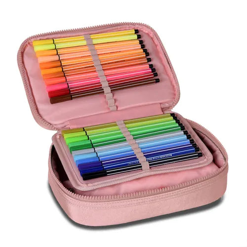 Estojo Box Alice Palucci Rosa 36 Pens Juvenil