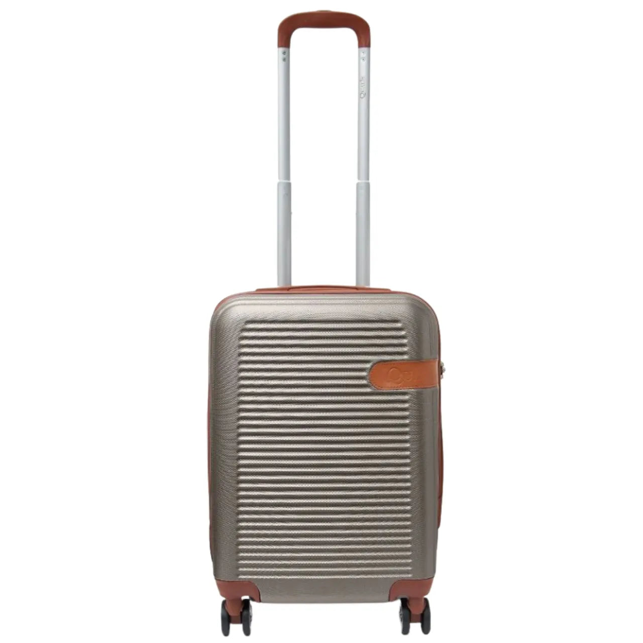 Mala de Bordo 10kg Qualis Cinza Escuro C/Expansor fibra 360°