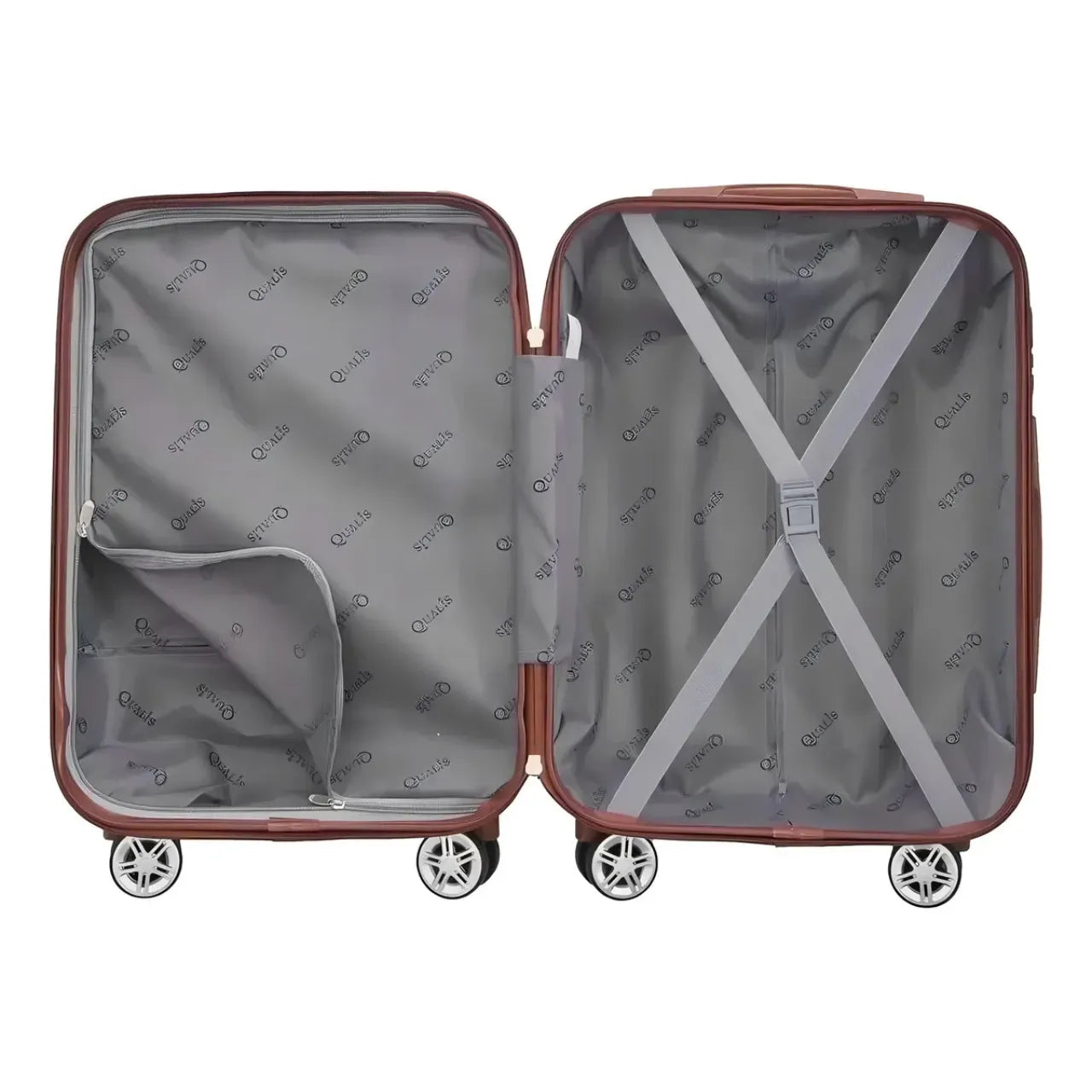 Mala de Bordo 10kg Rodas 360° Azul Cadeado Embutido Foro Interno