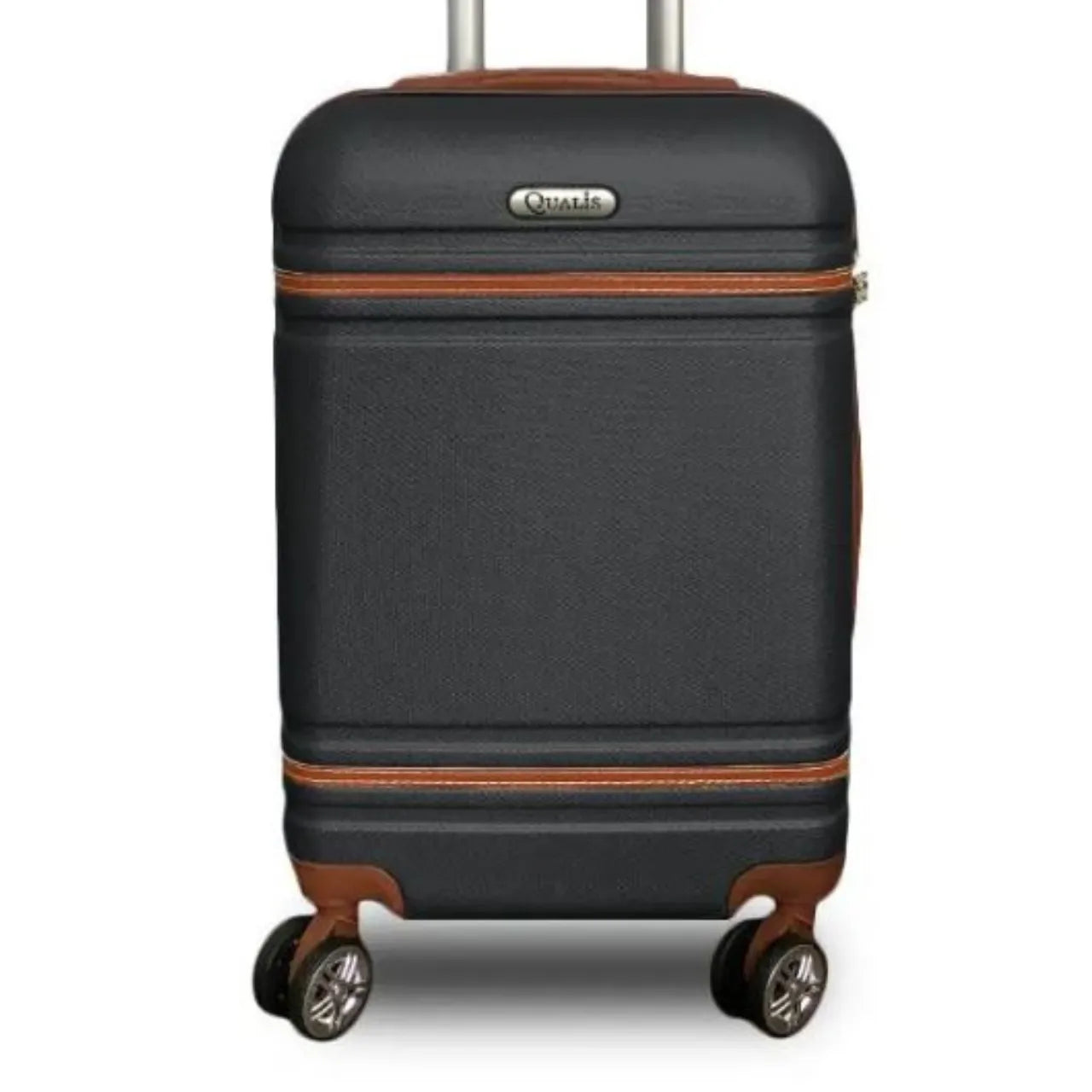 Mala de Bordo 10kg Rodas 360° Preta Qualis Cadeado Embutido