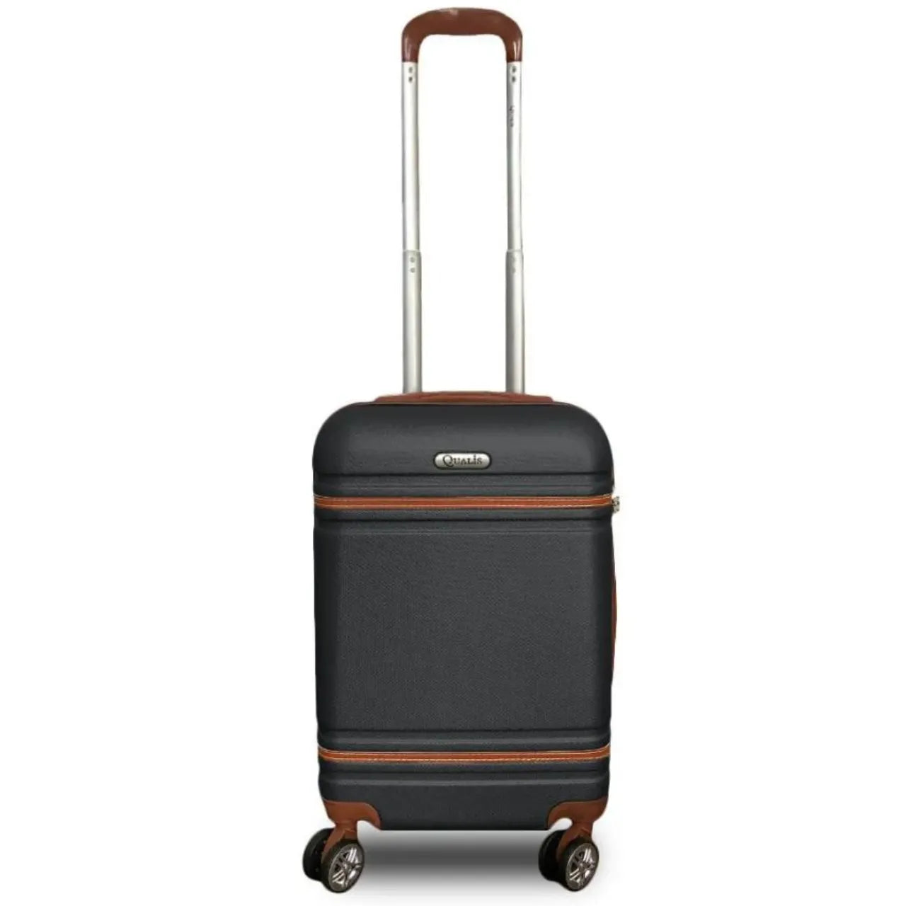 Mala de Bordo 10kg Rodas 360° Preta Qualis Cadeado Embutido