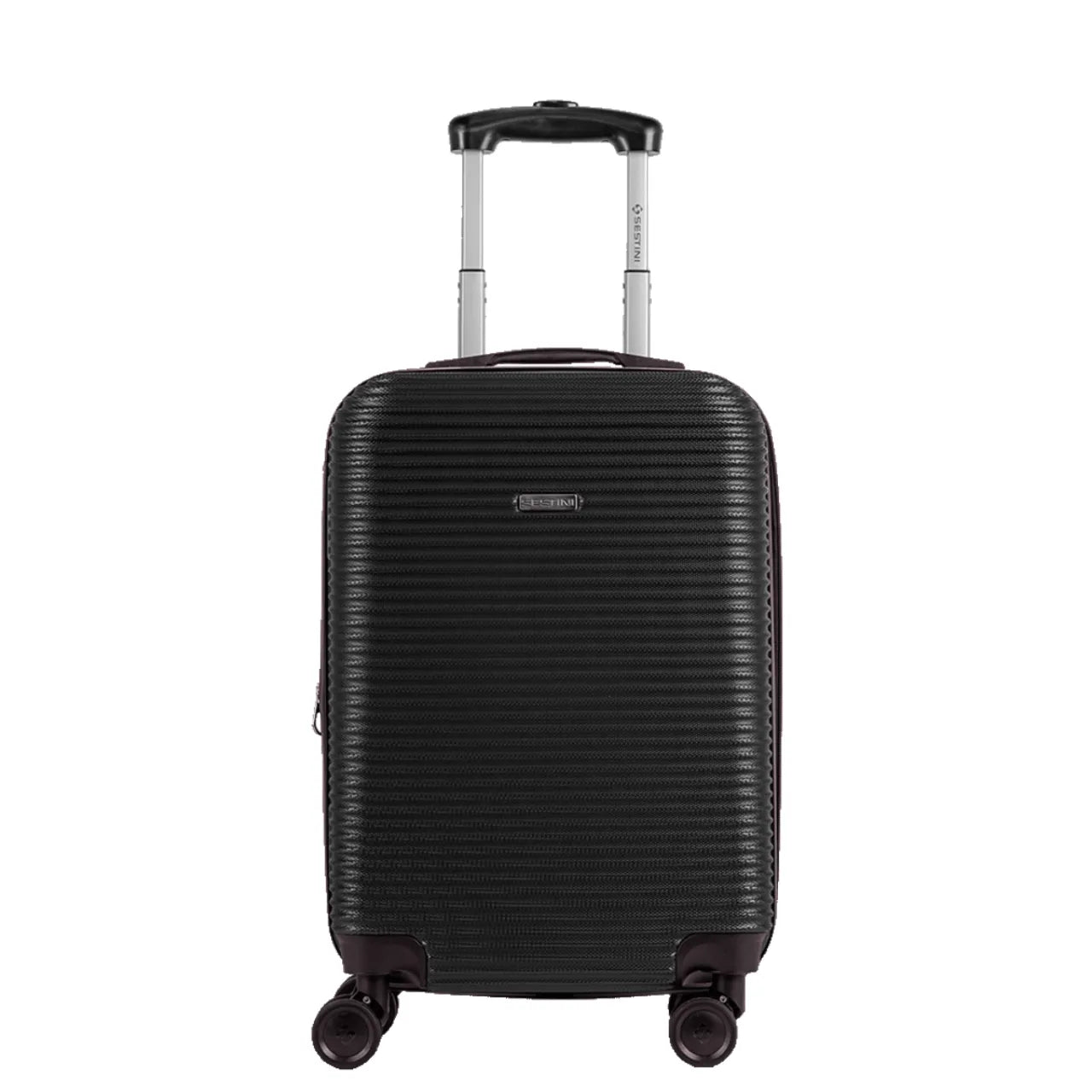 Mala de Bordo 10kg Sestini 4 All ABS com Cadeado TSA Rodas 360° Preta
