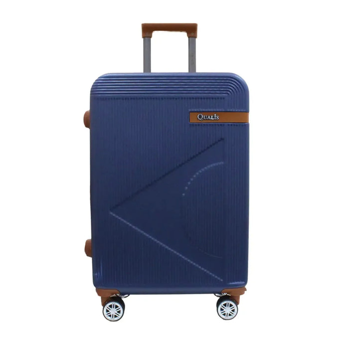 Mala de Viagem 23kg Média ABS Qualis Rodas 360° Azul