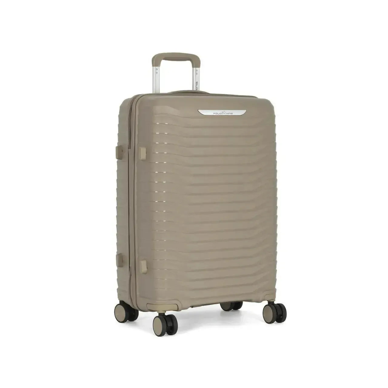 Mala de Viagem 23kg Polo King Polipropileno Champanhe Rodas 360°