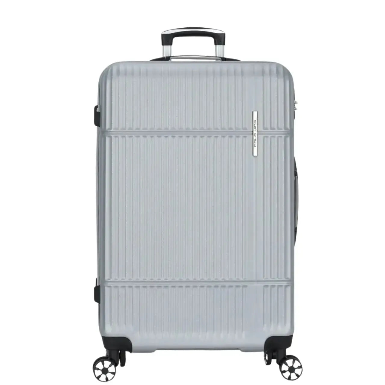 Mala de Viagem 32kg Prata Fibra Rígida Rodas 360° Grande