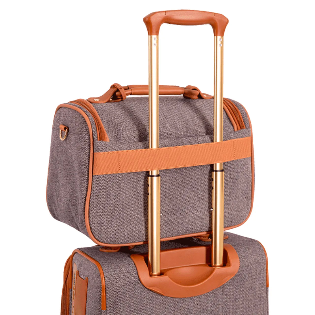 Mala de Viagem 32kg Tecido Sestini Royale Rodas 360° Cinza