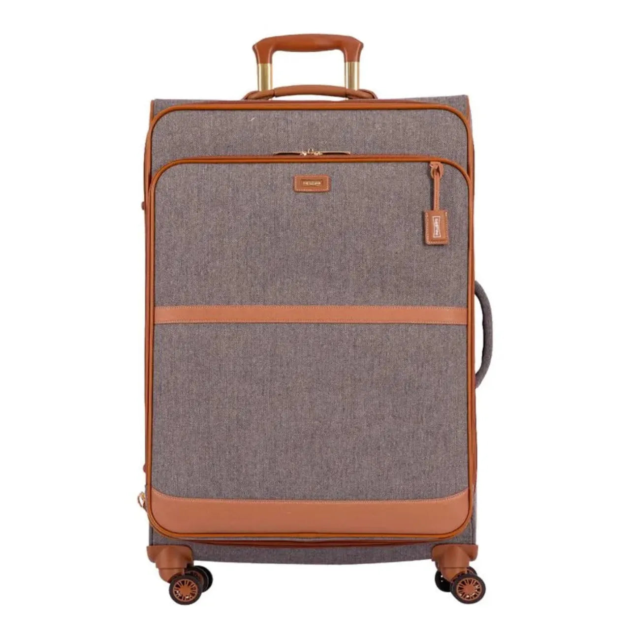 Mala de Viagem 32kg Tecido Sestini Royale Rodas 360° Cinza