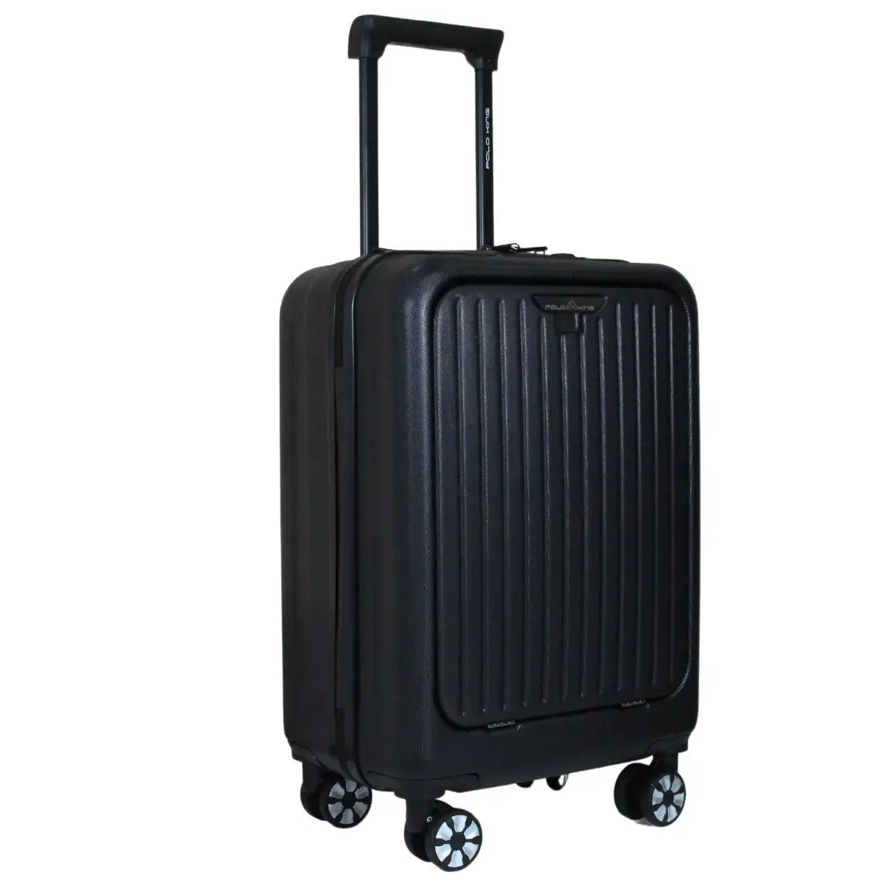 Mala de Viagem Bordo 10kg Notebook com TSA e Porta Garrafas Polo King Preta