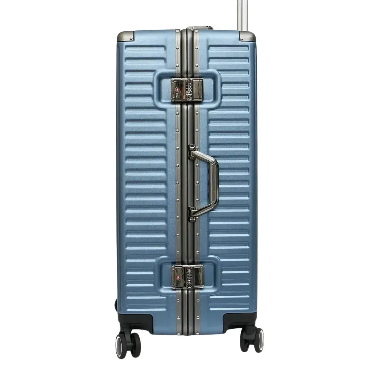 Mala de Viagem Grande Qualis 32kg Azul Policarbonato Antifurto TSA