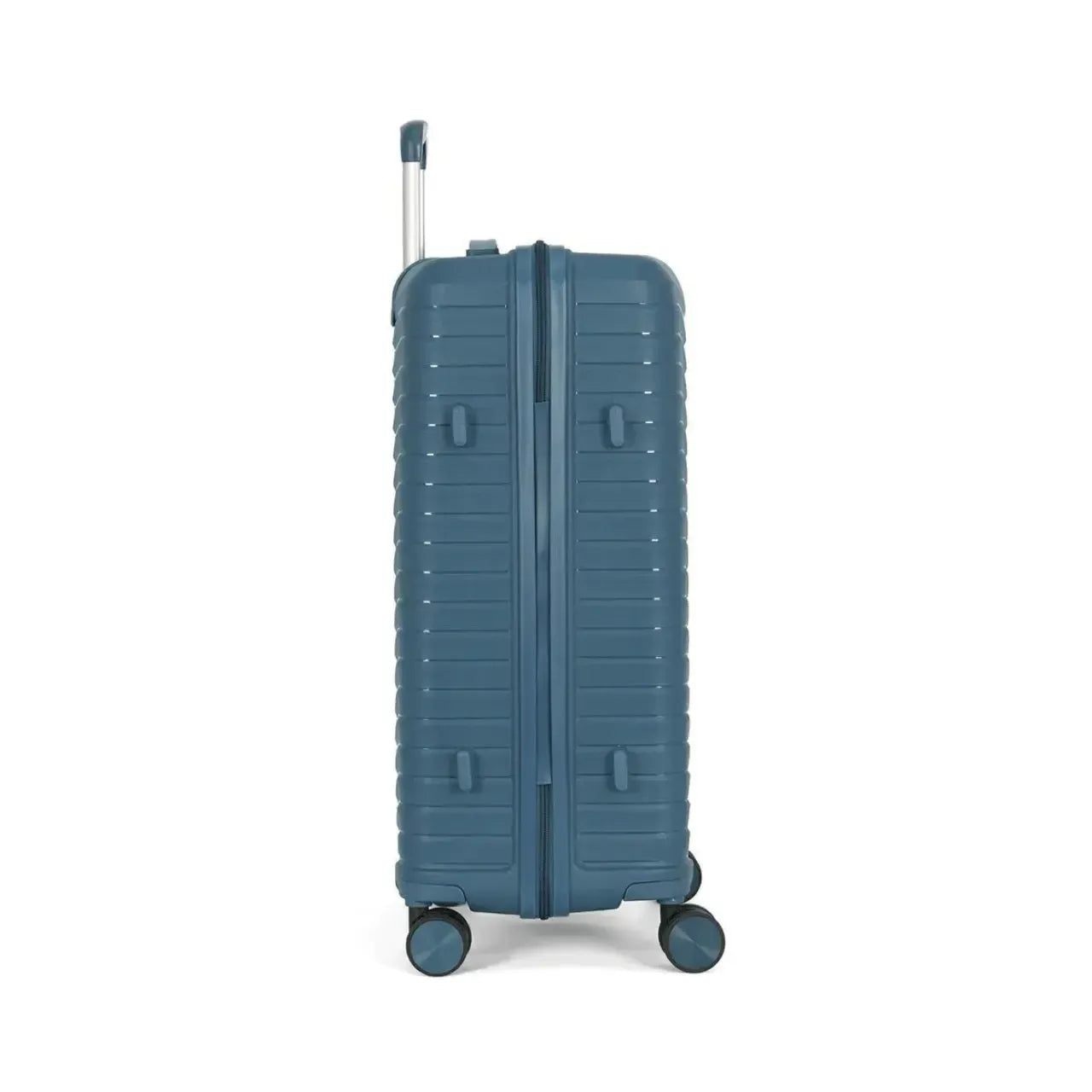 Mala de Viagem Média 23kg Polo King Polipropileno Azul Rodas 360°